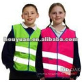 Custom hi viz children vest kids reflective safety vest with EN ISO 20471